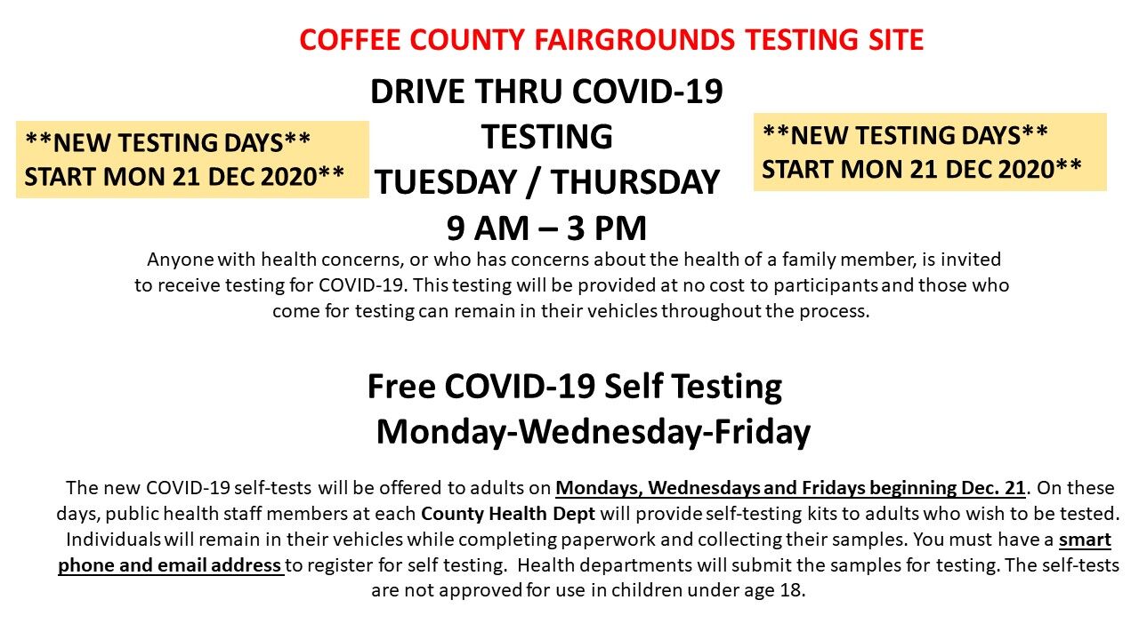 COVID-19 testing changes announced